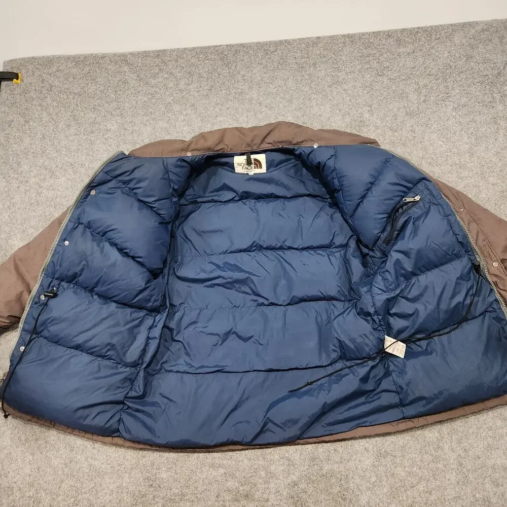 VTG 80s The North Face Mens XL Brown Label‎ USA Made Goose Down Puffer Jacket